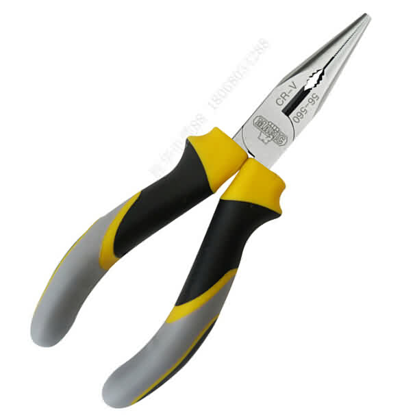 High Quality  6 /8 inch long Stainless Steel Long Nose Plier with Teeth